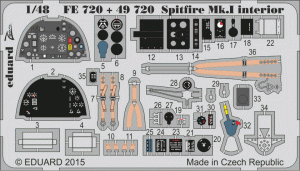 Eduard FE720 Spitfire Mk. I interior AIRFIX 1/48