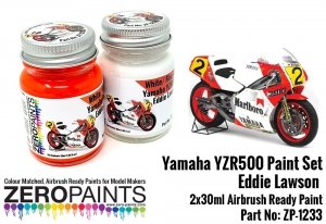 Zero Paints ZP-1233 Yamaha YZR500 Eddie Lawson 2x30ml Set (for Hasegawa BK3)