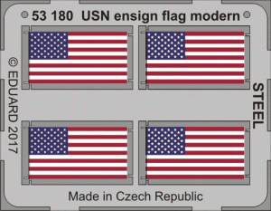 Eduard 53180 USN ensign flag modern STEEL 1/350