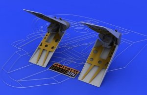 Eduard 648039 F-16 air brakes 1/48 (TAMIYA)