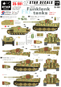 Star Decals 35-901 German Funklenk (fkl) tanks 1/35
