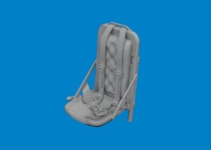 Eduard 6481041 P-51B/ C seat w/ integral belts Type 3 PRINT EDUARD 1/48