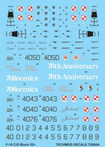 Techmod 72060 - General Dynamics F-16C/D Block 52+ (1:72)