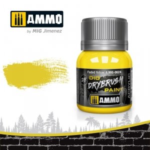 Ammo of Mig 0624 DRYBRUSH Faded Yellow 40ml