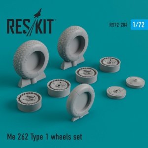 RESKIT RS72-0204 ME.262 TYPE 1 WHEELS SET 1/72