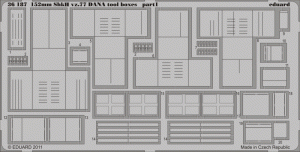 Eduard 36187 152mm ShkH vz.77 DANA tool boxes 1/35 Hobby Boss