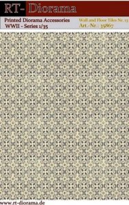 RT-Diorama 35867 Printed Accessories: Wall and Floor Tiles Nr.13 1/35