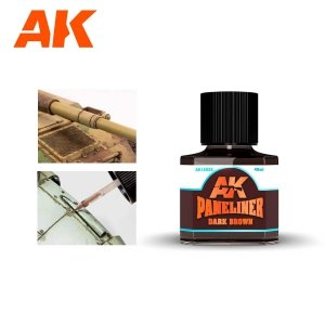 AK Interactive AK12022 DARK BROWN PANELINER – PANELADOR MARRÓN OSCURO
