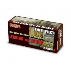 Lifecolor MS11 Acrylic paint Set for Dioramas Leaking and Stains Grime Effect 3x22ml