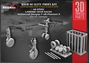 RESArm 48-07002 F-4B PHANTOM II - Landing gear (3D resin printing) 1/48