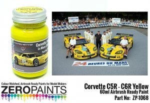 Zero Paints 1068 Yellow Paint for Corvettes C5R-C6R 60ML