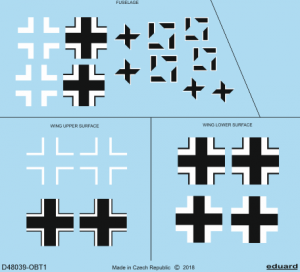 Eduard D48039 Fw 190A-5 national insignia EDUARD 1/48 