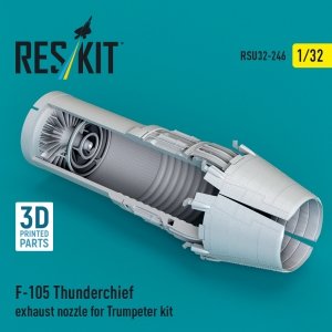 RESKIT RSU32-0246 F-105 Thunderchief exhaust nozzle for Trumpeter kit (3D Printed) (1/32)
