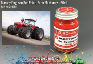 Zero Paints ZP-1360 Massey Ferguson Red Paint 60ml