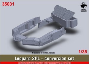 Toro 35031 Konwersja (wydruk 3D) do modelu Leopard 2A4 firmy HobbyBoss (82401) + kalkomanie 1/35