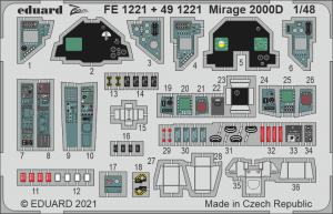 Eduard FE1221 Mirage 2000D KINETIC 1/48