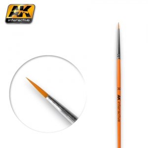 AK Interactive AK601 ROUND BRUSH 3/0 SYNTHETIC