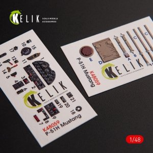 Kelik K48059 P-51H Mustang interior 3D decals for Modelsvit kit (1/48)