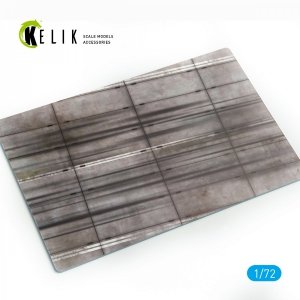 KELIK KS72001 CONCRETE PLATES TYPE 1 BASE - ACRYLIC 3 MM (280 X 180 MM) 1/72