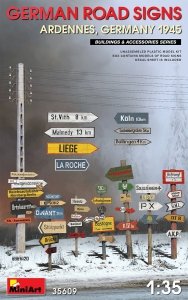 MiniArt 35609 German Road Signs Ardennes, Germany 1945 1/35