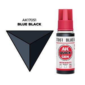 AK Interactive AK17051 BLUE BLACK – QUICK GEN COLOR 18ml