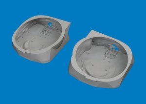 Eduard 6481068 P-40 wheel bays with canvas PRINT Eduard 1/48