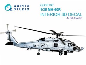 Quinta Studio QD35166 МН-60R Seahawk 3D-Printed & coloured Interior on decal paper (Kitty Hawk) 1/35