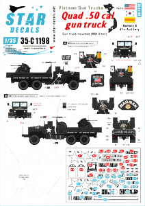 Star Decals 35-C1198 Vietnam Gun Trucks 5 1/35