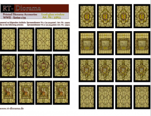 RT-Diorama 35853 Printed Accessories: Lead-glass windows 1/35