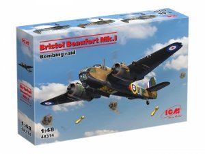 ICM 48314 Bristol Beaufort Mk.I. Bombing raid 1/48