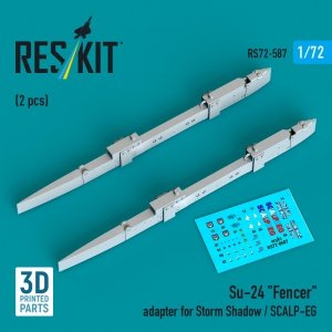 RESKIT RS72-0587 Su-24 Fencer adapter for Storm Shadow / SCALP-EG (2 pcs) (3D Printed) 1/72