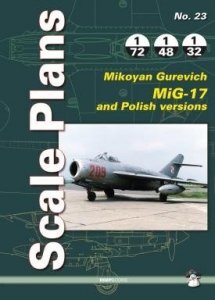 MMP Books 78838 Scale Plans No. 23: Mikoyan Gurevich MIG-17 EN
