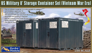 Gecko Models 35GM0112 US Military 8' Storage Container Set Vietnam War Era 1/35