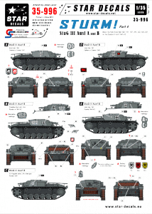 Star Decals 35-996 STURM 4  StuG III Ausf B 1/35