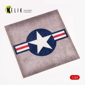 KELIK KS48027 US Roundel - Acrylic 3 mm (240 x 240 mm) (190g) 1/48