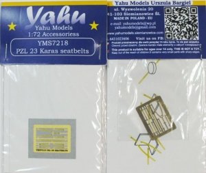 Yahu YMS7218 PZL P.23 / P.42 / P.43 seatblt. IBG / Heller / Plastyk (1:72)