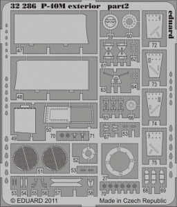 Eduard 32286 P-40M exterior HASEGAWA (1:32)