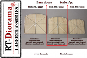 RT-Diorama 35936 Barn doors - medium 1/35