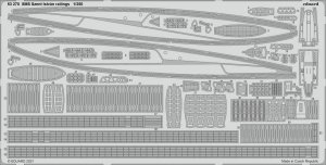 Eduard 53270 SMS Szent István railings TRUMPETER 1/350
