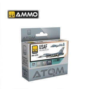AMMO by Mig Jimenez 20900 ATOM USAF Grey Modern Jets Colors Set 4x20ml