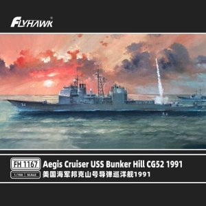 FlyHawk Model FH1167 Aegis Cruiser USS Bunker Hill CG-52 1991 1/700 