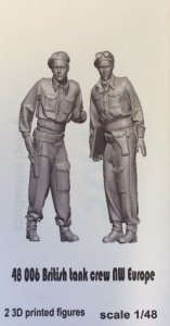 Glowel Miniatures 48006 British tank crew NW Europe 1/48