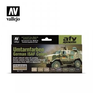 Vallejo 71159 Umtarnfarben German ISAF Colors 8 x 17 ml