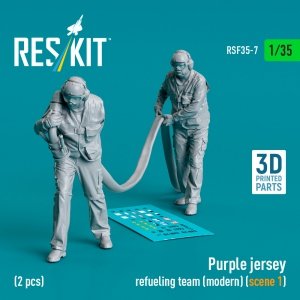 RESKIT RSF35-0007 Purple jersey refueling team (modern) (scene 1) (2 pcs) (3D Printed) (1/35)
