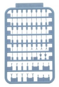 Fujimi 433196 TOKU-203 EX-1 Horizontal Binocular Telescope & Searchlight Set for IJN Warships Special Edition (Clear) 1/700