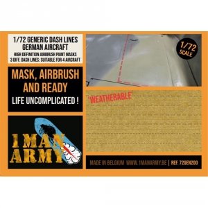 1 Man Army 72GEN200 Generic Dash Lines German Aircraft 1/72