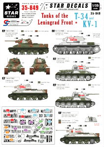 Star Decals 35-849 Tanks of the Leningrad Front 1/35