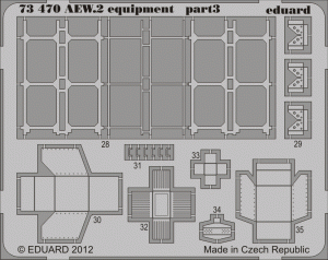 Eduard 73470 Sea King AEW.2 equipment 1/72 CYBER HOBBY