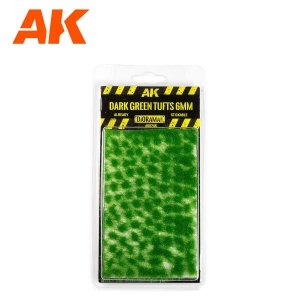 AK Interactive AK8246 DARK GREEN TUFTS 6MM