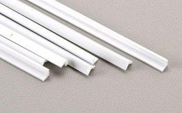 Plastruct 90505 Kątownik L 4,8mm x 4,8mm x 0,8mm - 600mm (Styrene White) / 5 szt.